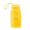 thumbnail image 2 of Dvkptbk Mini Travel Sun Umbrella for Purse with Case, Small Compact Capsule Umbrella Protection Sun, Lightweight Portable Parasol Windproof Umbrella for Women Men (Yellow), 2 of 9