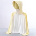 thumbnail image 1 of Mceream Chandails à Capuchon de Protection Solaire pour Enfants en Soie Glacée Upf50+ à Blocs de Couleur Coupe Ample Raglan à Manches Longues à Fermeture Éclair Chandails Rafraîchissants contre le Soleil Chaqueta de Invierno Para NiñA Jaune 5 Ans, 1 of 3