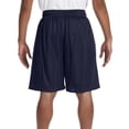 thumbnail image 3 of Russell Athletic 9 Shorts en Maille Tricotée Dri-Power, 3TG, Marine, 3 of 3