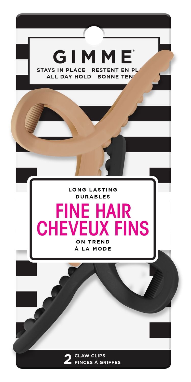 "GIMME Pinces à Cheveux Fins Noir/blond 2CT"