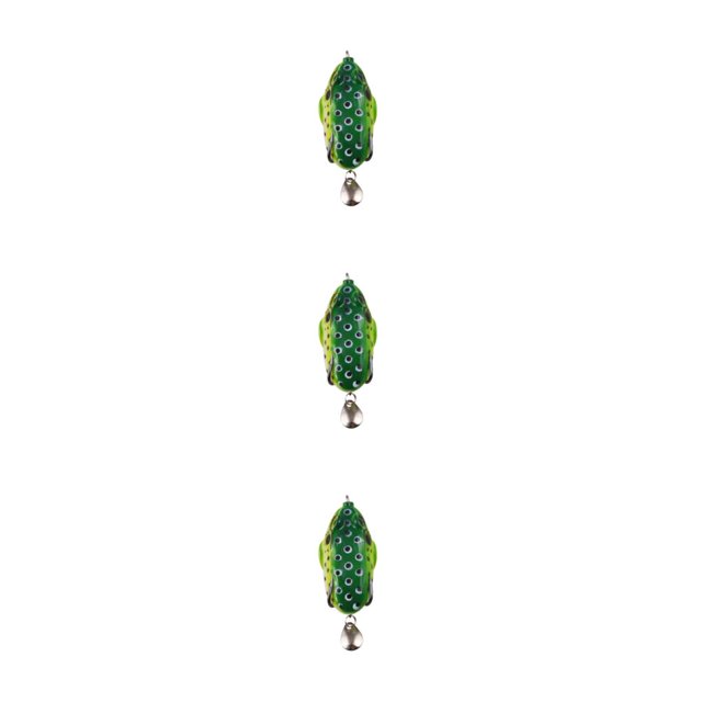QualitChoice 1/2/3/5 Fish Lure Artificial Bait 8cm Workmanship Compact Size No Burrs Exquisite Rotating Lures Fishing Tackle Dark Green 3PCS