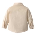 thumbnail image 4 of Hiiyo Big Boys Long Sleeve Dress Shirt School Uniform Solid Color Button Down Shirt, Sizes 6M-9Y, 4 of 4