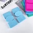thumbnail image 4 of Bovemsi Cake Molds 6 Cavity Rectangle Oval Silicone Handmade DIY Soap Making Craft Blue, 4 of 4