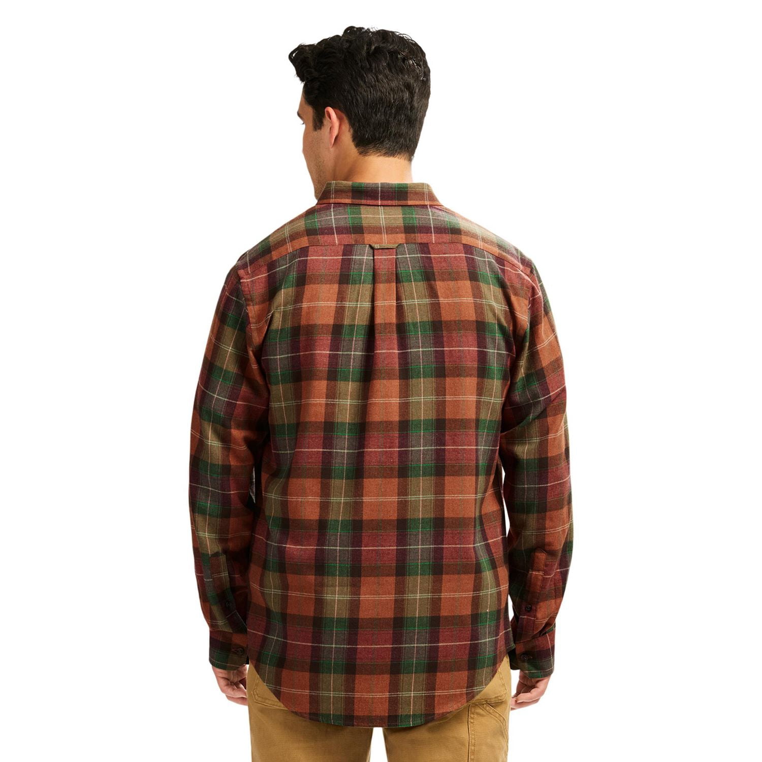 Izod Men's Stratton Flannel Long Sleeve Button Down Shirt, Sizes S-XXL