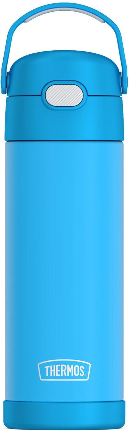 Thermos Kids Stainless Steel Vacuum Insulated Funtainer Water Bottle with Spout Lid, 470 ml, Electric Blue