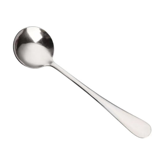 Stainless Steel Tableware Round Spoon for Home and Dining | Durable Elegant Cutlery Set for Everyday Use