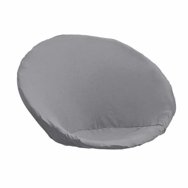 Round Saucer Chair Slipcover Polyester Fiber Moon Chair Cover for Grey