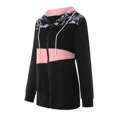 thumbnail image 4 of Women‘s Stitching Drawstring Hooded Slim Fashion Jacket Coat Outwear, 4 of 6