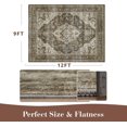thumbnail image 2 of -Area Rug X Rugs for Living Room- Machine Washable Rug-Soft Living Room Rug-Vintage Non Slip Carpet-Rugs for Bedrooms Dining Room Living Room Office, 2 of 7