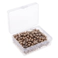 thumbnail image 1 of yuksok 300 Pcs Color Thumbtack Push Pins Plastic Head Steel Point Gold, 1 of 9