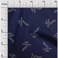 thumbnail image 2 of oneOone Velvet Dark Blue Fabric Leaves Craft Projects Decor Fabric Printed By The Yard 58 Inch Wide, 2 of 4