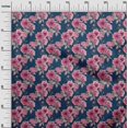 thumbnail image 3 of oneOone Polyester Spandex Blue Fabric Florals Sewing Craft Projects Fabric Prints By Yard 56 Inch Wide, 3 of 4