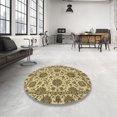 thumbnail image 3 of Ahgly Company Indoor Rectangle Abstract Chrome Gold Yellow Oriental Area Rugs, 7' x 10', 3 of 6
