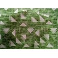 thumbnail image 4 of oneOone Cotton Silk Forest Green Fabric Texture & Triangle Geometric Sewing Craft Projects Fabric Prints By Yard 42 Inch Wide, 4 of 4