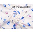 thumbnail image 3 of Chemin de Moda Women's Short Sleeve Button Front Love Print Floor-Length Long Nightgown, 3 of 4