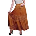 thumbnail image 1 of Bimba Jupes Maxi Imprimées Femmes Style Bohème Gitane Longue Jupe en Coton, 1 of 5