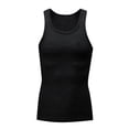 thumbnail image 4 of Aboser 3 Pack Men's Workout Muscle Tank Tops Sleeveless Quick Dry Gym Shirts Stretch Slim Fit Basic Tees Big and Tall Men Performance Quick Dry Tank Top, 4 of 7