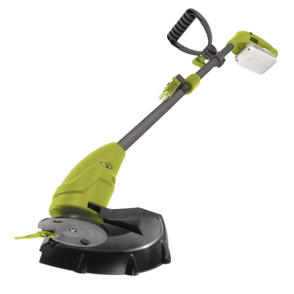 Ensemble coupe-gazon léger sans fil de coupe et sans cordon iON+ de 24 V Sun Joe 24V-GT10-LTE, 25 cm, avec batterie de 2,0 Ah et chargeur