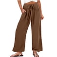 thumbnail image 2 of Wensltd Pantalon Court d'Été pour Femmes, Pantalon Droit Mince, Travail, 2 of 8