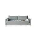 thumbnail image 5 of HMD Astoria Lin Bras Carré Canapé 3 Places avec 2 Coussins, Gris, 5 of 5