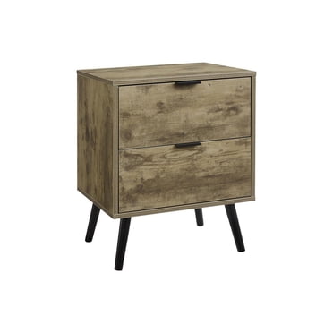 Monarch Specialties Table D'appoint, Chambre À Coucher, Bout, Salon, Table De Nuit, Table D'appoint, Tiroir De Rangement, Stratifié Noyer, Moderne, Contemporain