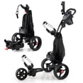 thumbnail image 1 of Gymax Electric Golf Push Cart w/Adjustable Handle & 9 Speed Settings Umbrella Holder, 1 of 10