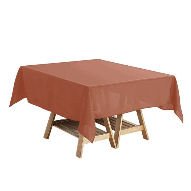 LNGOOR 108” Wholesale Round Tablecloth Polyester Round Table Linens For Wedding Party Banquet Restaurant - WHITE