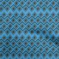 thumbnail image 1 of oneOone Rayon Blue Fabric Abstract Sewing Material Print Fabric By The Yard 56 Inch Wide, 1 of 4