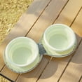 thumbnail image 3 of Foldable Travel Bowls 2 In 1 Silicone Food And Water Feeder With Zipper For Outdoor Hiking Camping, 3 of 5