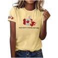 thumbnail image 2 of Weiqiqre Hauts de Printemps pour Femmes T-Shirts à Manches Courtes à Col Rond avec Imprimé Graphique de Lettres Décontractés d'Été Mignons Tees Hauts, 2 of 3
