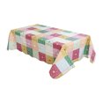 thumbnail image 1 of Unique Bargains Vinyl Tablecloth Square 60' x 60' Plaid Flower PatternWater Stain Oil Resistant, 1 of 8