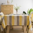 thumbnail image 4 of Nappe à Rayures Colorées Boho en Coton et Lin, Imperméable, Couvre-Table, Décoration de Table pour Salle à Manger, Restaurant, Fête, 4 of 5