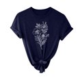 thumbnail image 1 of CEHVOM T-shirt à Manches Courtes à Imprimé pour Femmes, Mode, Hauts Décontractés Amples, Blouse, en Solde, 1 of 7