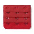 thumbnail image 1 of INSPIRE CHIC Rallonges de Soutien-Gorge pour Femmes à 3 Crochets 3 Rangées Bretelle de Soutien-Gorge Extensible Boucle Crochets Bande de Soutien-Gorge Rouge 1, 1 of 5