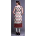 thumbnail image 4 of Bimba Tuniques Droites pour Femmes Imprimées Sans Manches Kurti Décontractée Robe X-Small, 4 of 5