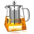 thumbnail image 1 of Glass Teapot With Removable Infuser, High Borosilicate Glass Loose Tea Kettle, Strainer And Lid - Stove Safe (, 1 of 5