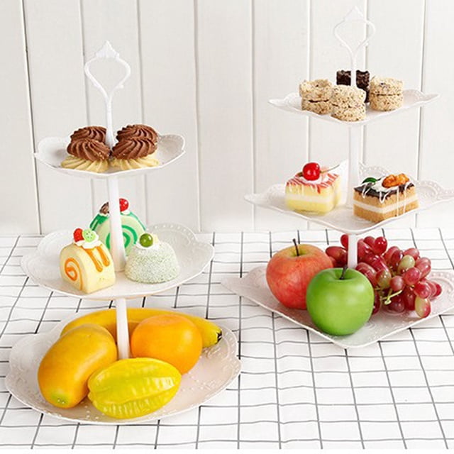 Vaidha 3-Tier Cupcake Stand Cake Dessert Wedding Event Party Display Tower Round