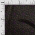 thumbnail image 2 of oneOone Polyester Spandex Black Fabric Leaves Sewing Craft Projects Fabric Prints By Yard 56 Inch Wide, 2 of 5