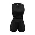 thumbnail image 2 of Birdeem Womens Fashion Summer Solid Casual High Waisted Suit, 2 of 8