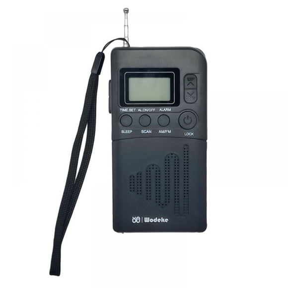 Portable Radio, AM/FM Battery Operated Radio, Portable Mini Radio with LCD Display/Signal Indicator, Pocket Transistor Radio for Running, Hiking, Camping, Traveling