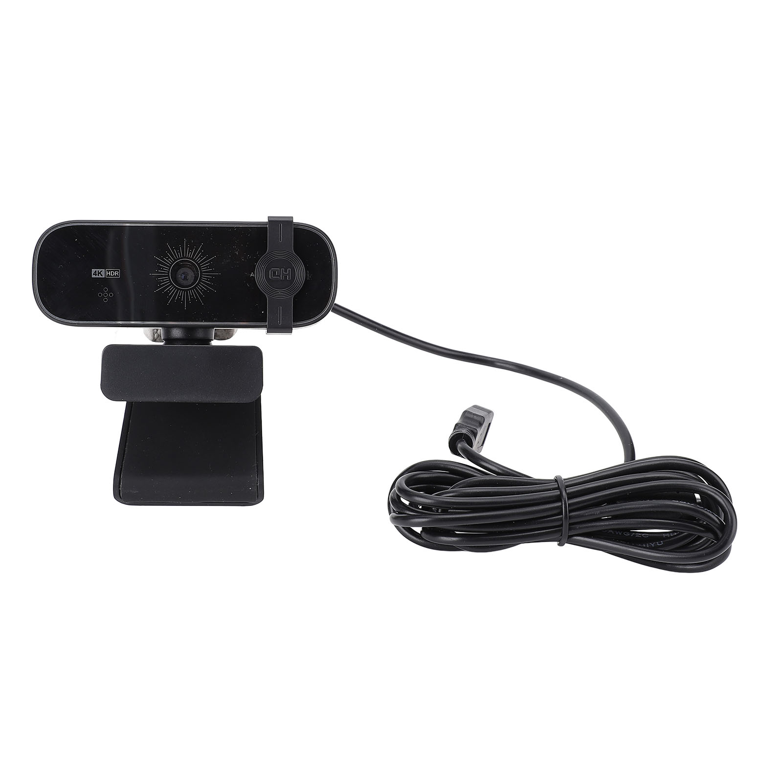 PC Webcam, Webcam USB Interface Double Omnidirectional Microphones 3840x2160 Resolution  for Work