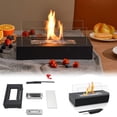 thumbnail image 1 of Riforla Tabletop Alcohol Stove Outdoor Barbecue Decorative Fireplace Portable Heating Fire Pot Portable Heating Solution Barbecue Alcohol Stove with Decorative Fireplace Design Black, 1 of 7