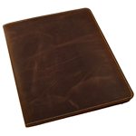 Rustic Ridge Rechargeable Leather Cahier de composition - Couverture du carnet de composition - Leather Couverture du carnet - Convient à Moleskine XL 9.75" x 7.5" (Vintage Brown)