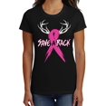 thumbnail image 2 of T-Shirt Noir pour Femmes « Save a Rack » de Sensibilisation au Cancer du Sein - 2X-grand, 2 of 2