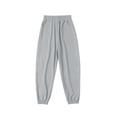 thumbnail image 1 of Yuyuzo Girls Cargo Pants Drawstring Elastic Waist Joggers Kids Wide Leg Sweatpants with Pockets, 1 of 3