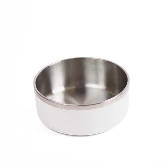 One Paw , Petit Bol pour Chien en Acier Inoxydable Double, 1.3L (44 oz)