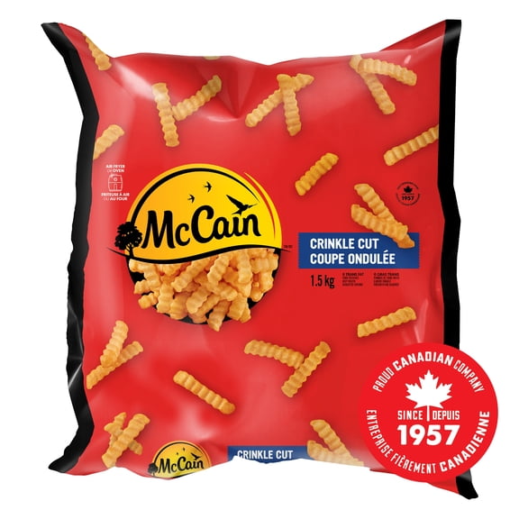 McCain® Frites Coupe Ondulée, Faites au Canada à Partir d'Ingrédients Canadiens et Importés 1.5kg