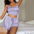thumbnail image 2 of B91xZ Womens Pajamas Set Classic Pullover Long Satin Silk Pajama Set,Purple L, 2 of 5
