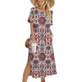 thumbnail image 1 of Ovzne Robes pour Femmes 2025 Robe Femme Robe Unie Ample Décontractée Mode Robe à Manches Longues Robe à Col à Manches Longues pour Femmes Robe pour Femmes à Manches Longues Imprimée Liquidation, 1 of 6