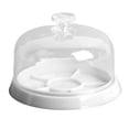 thumbnail image 2 of Plastic Watch Dust Cover with Tray, 6 Slots Anti Dust Tray Guard Accessory Storage Box Holder for Watches Screw Component Hardware Parts, Craft, Beads, Jewelry, Watch Movements, 2 of 7